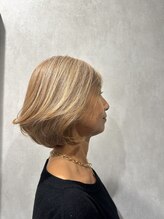 【オーガニックカラー×明るめの白髪ぼかし】《HanaWa恵比寿》