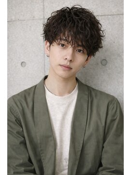 メンズヘア専門MA-IKI本厚木髪と頭皮改善サロン【4月16日 NEWOPEN(予定)】 ナチュラル無造作スパイラルパーマ / メイキー本厚木