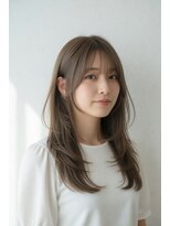 リーフヘアー(REEF hair)&nbsp;ロングレイヤー×マットベージュ×インボーントリートメント