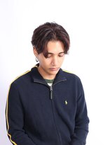 アンドティグルトウキョウ 池袋(&.TIGRE TOKYO)&nbsp;ブリーチなしショコラブラウンレッドセンターパート