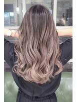 ヘアーズ ベリー 香椎店(hairs BERRY)&nbsp;BERRYグレージュカラー似合わせカットイメチェン波巻きウェーブ