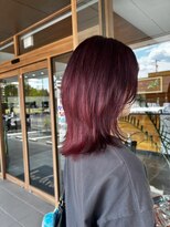 ビーグレイス 美濃加茂店(be Grace)&nbsp;チェリーカラー×20代外はねセミデイ