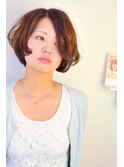 ＃30代　＃アラフォー女子　＃アシメ　＃右マシュ左前下がりボブ