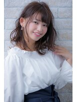 ヘアーアートシフォン 川口東口店(hair art chiffon)&nbsp;チェリーブラウンorダークアッシュのイメチェンフェミニンヘア