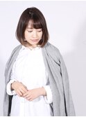 大人ボブ×簡単スタイリング×フェミニンボブ×厚めバング