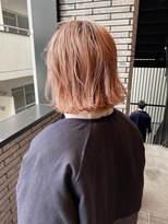 ロティー(loty)&nbsp;【loty川原一高】切りっぱなしボブ×ミルクティピンクベージュ