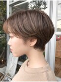 ハンサムショート×アッシュオリーブ