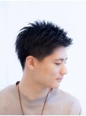 似合わせカットイメチェン/アッシュブラック/スパイキーショート