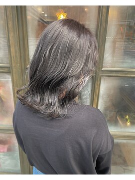 シャル オカチマチ 上野御徒町(shalu) ラベンダーグレージュ　ミディアムレイヤー