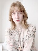 ベージュレイヤー_チェリーブラウンフェミニンロング_8749