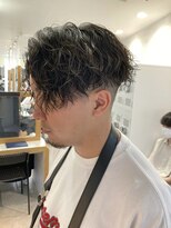 メンズヘアトーキョー 原宿(MEN'S HAIR TOKYO) 前下がりバング/ツーブロック/無造作パーマ