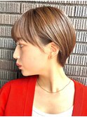 30代40代大人女性/前髪ありショートボブ/ショートヘア/髪質改善