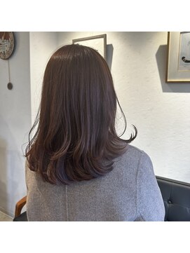 アルマヘアー(Alma hair by murasaki) ◎オレンジベージュのミディアムレイヤースタイル◎