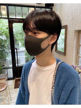 ベル 新宿(Belle) 大人気メンズスタイル!シースルーマッシュ 黒髪