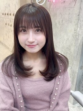 シーシンジュク 新宿南口(Sea shinjuku) 韓国風前髪×レイヤーカット【髪質改善/新宿/レイヤーカット】