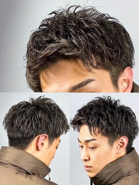 ヒロギンザ 大阪本店(HIRO GINZA) アップバング×ショートスタイル