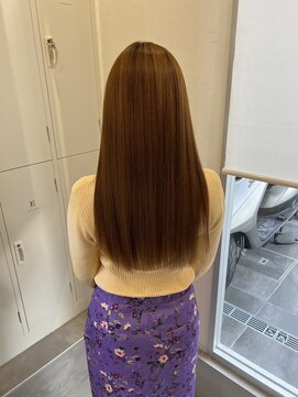 トレ(tre.) セミロング×カット【甲子園口/髪質改善】