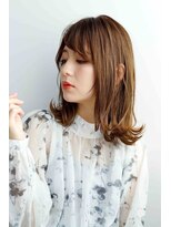 ヘアーゼロ 南新町(HAIR ZERO)&nbsp;ミディアム外ハネレイヤー