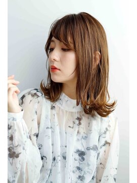 ヘアーゼロ 南新町(HAIR ZERO) ミディアム外ハネレイヤー