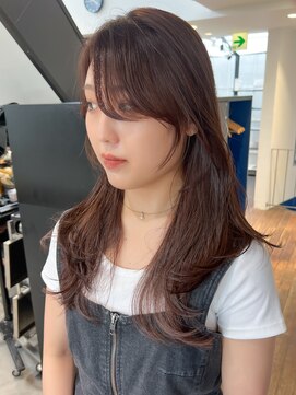 トレス(TRESS) セミロング ロング レイヤー 前髪 ブラウン 原宿 表参道