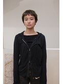 ナチュラルパーマのショートスタイル