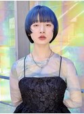 ブルーカラー/デザインカラー/ブリーチ/オンブレ/新百合ヶ丘