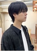 メンズカットシースルーマッシュ学割髪質改善ダウンパーマYUKI