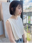 ミニウルフレイヤーカット顔周り前髪韓国ショートボブ/原宿
