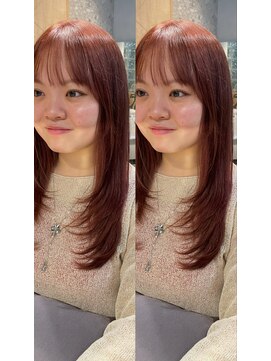 ヘアラウンジ アンリオ(hair lounge an rio) ピンクカラー