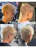 "dartsマツダレン"抜きっぱなしブロンド【スパイキーショート】