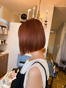 エース 糸島店(ase.) 前下がりボブ