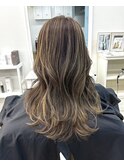 ハイライト/巻き髪/ブラウン系/ナチュラル/個性的/レイヤーヘア