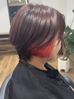 ハピネス クローバー 八木店(Happiness CLOVER) ショートボブ インナーカラー 艶髪ピンクブラウン 奈良