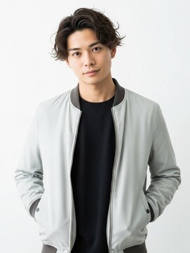 キャンバス バイ ネオリーブ 横浜西口(Canvas by neo.) センターパート/ニュアンスパーマ/フェザーパーマ/王道/横浜sk71