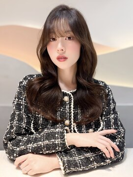 レア 表参道(L'ea) 黒髪クラゲヘアーオリーブグレー小顔ココアベージュ