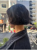 CAF 照下 似合わせカット ダークアッシュ　ボブパーマ &nbsp;大阪