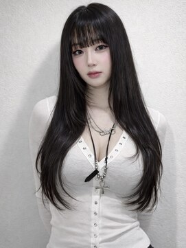 ユウキカガヤキ(YUUKI KAGAYAKI) 姫路 レイヤーカット ロング 姫路 縮毛矯正 縮毛矯正 自然