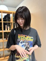 ファブ(fav) 透けgrey × 外ハネbob