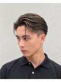 アップバングショートセンターパートツーブロックハイライト