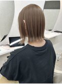 ミルクティーベージュ/ブリーチ/ダブルカラー/ベージュ/アッシュ