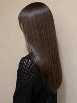 ビューティシモ 川越(Beautissimo)&nbsp;ナチュラルブラウン 髪質改善カラー 顔周りカット ストレート