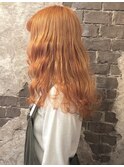 オレンジカラー［magiy hair西部笑］
