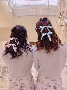 ヘアメイク ジェイエム ハーフアップ&ハート