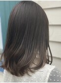 マロンベージュ/Aラインボブ/かきあげバング[上尾/上尾駅]