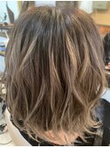 ハイライト×デザインカットで大人こなれヘア★