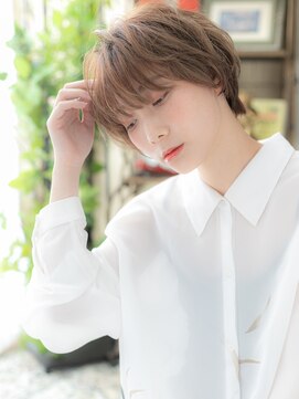 カバーヘア イヴ 戸頭店(COVER HAIR EVE) くせ毛風ゆるふわカールショートマッシュヘアa戸頭20代30代40代