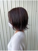 外ハネショートボブ【静岡/髪質改善/デザインカラー】