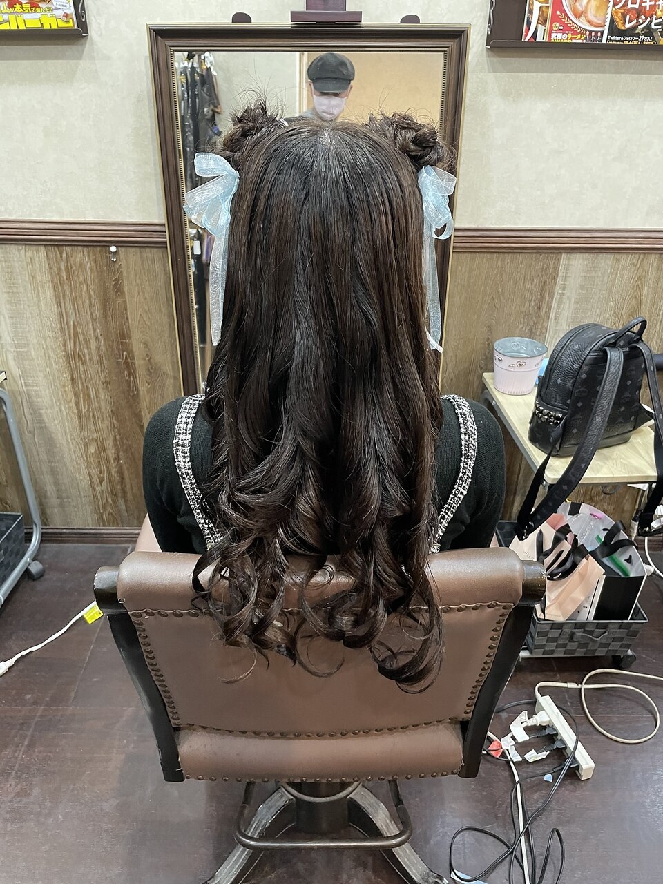 リボン付きくまさんハーフ 【ヘアセット】：L149248028｜ディー