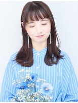 マッシュアンドマッシュアヴェダ ららぽーと福岡店(mash&mash AVEDA) ラベンダー艶髪☆大人可愛いシースルーバング　髪質改善