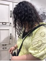 リアイス(Re:ICE) 黒髪ロブくせ毛外国人風スパイラルパーマ